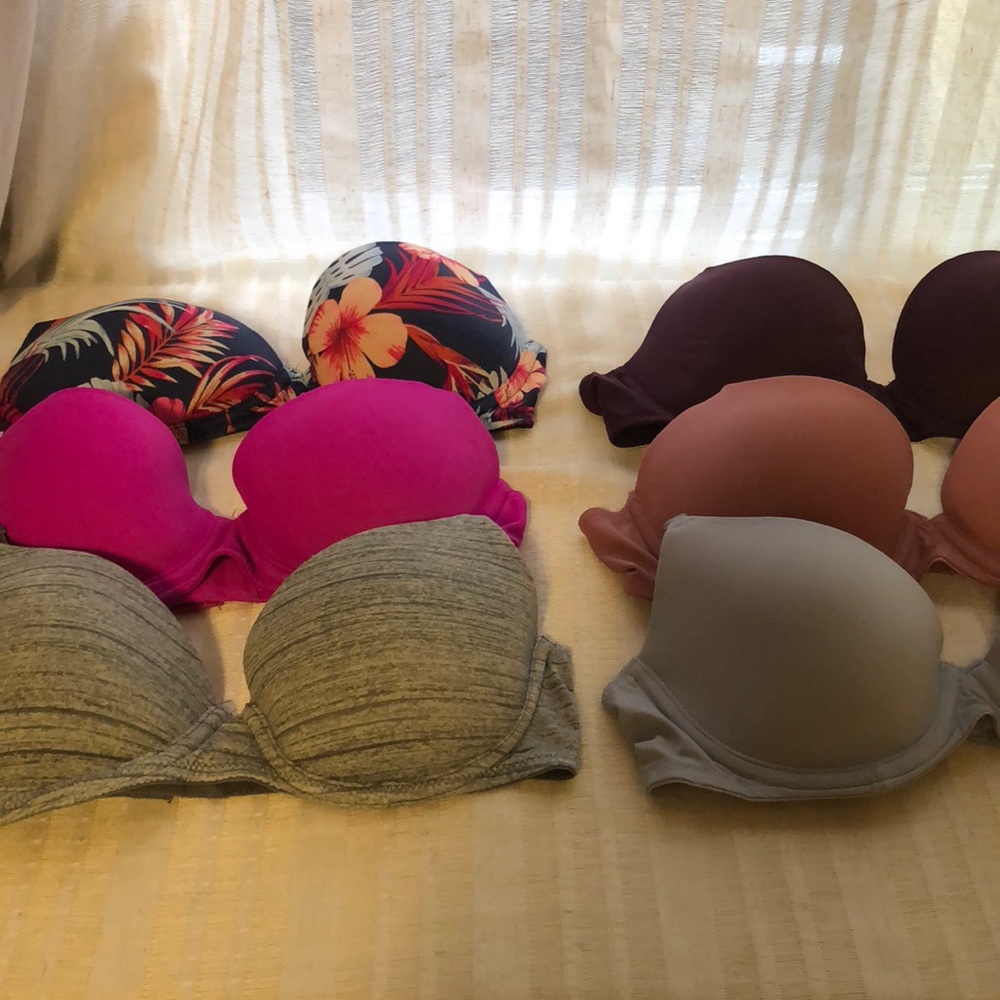 Lot of 6 Pink by Victoria’s Secret Bras - 32B